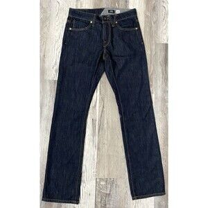 Volcom Vorta Slim Straight Jeans Size 28 Dark Wash Mens